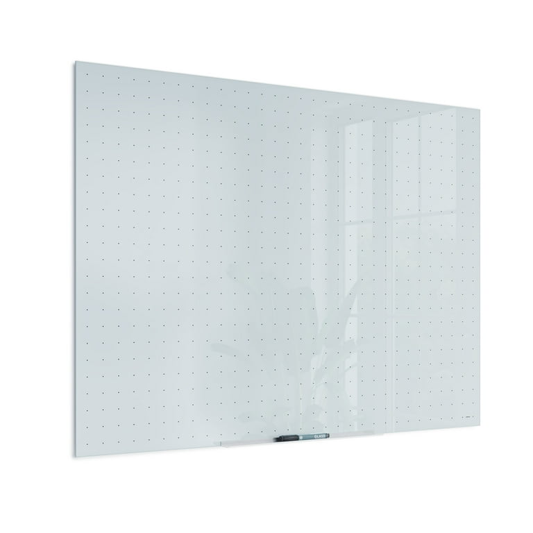 Frameless Glass Marker Board, 48 x 36, White Surface Frameless Glass Marker Board, 48 x 36, White Surface