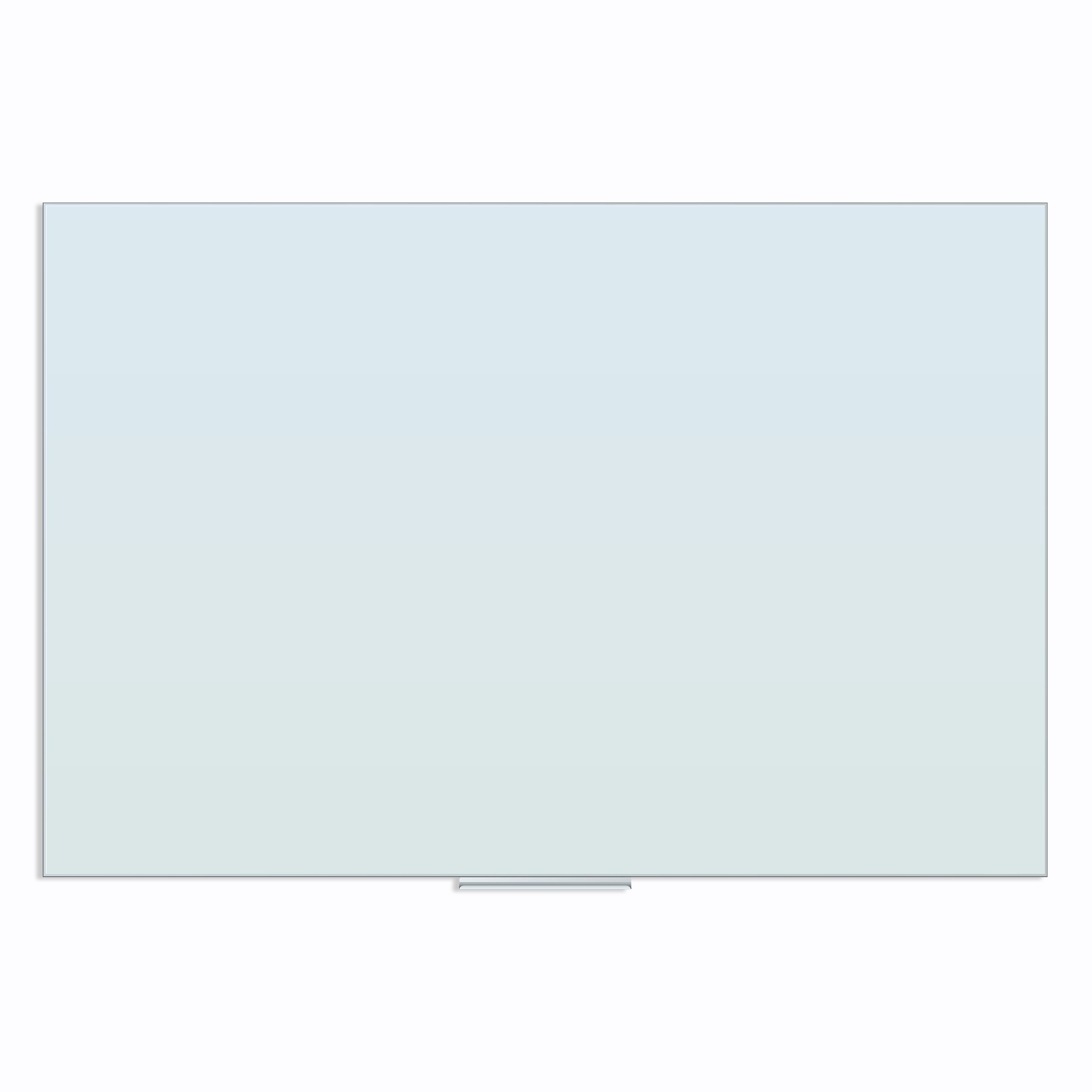 U Brands Glass Dry Erase Board, 70" x 47", White, Frameless, 2796U