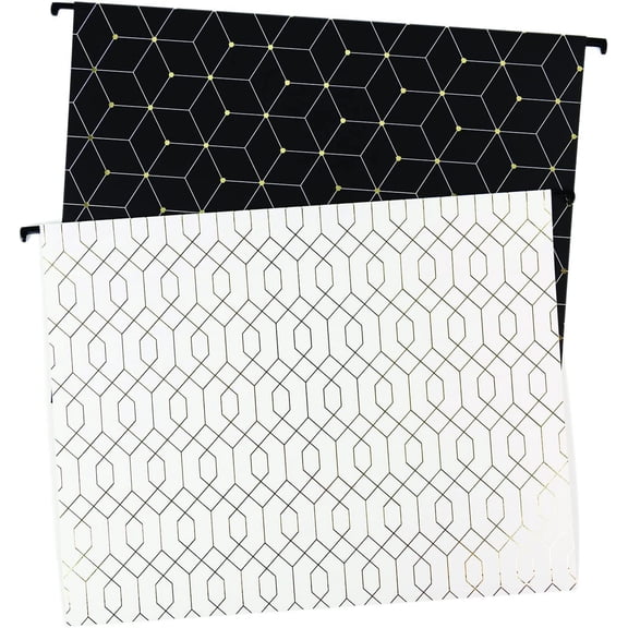U Brands Hanging File Folders, Modern + Classic, 12 Count