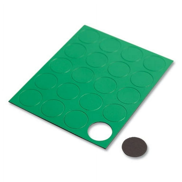 Heavy-Duty Board Magnets, Circles, Green, 0.75 Heavy-Duty Board Magnets, Circles, Green, 0.75