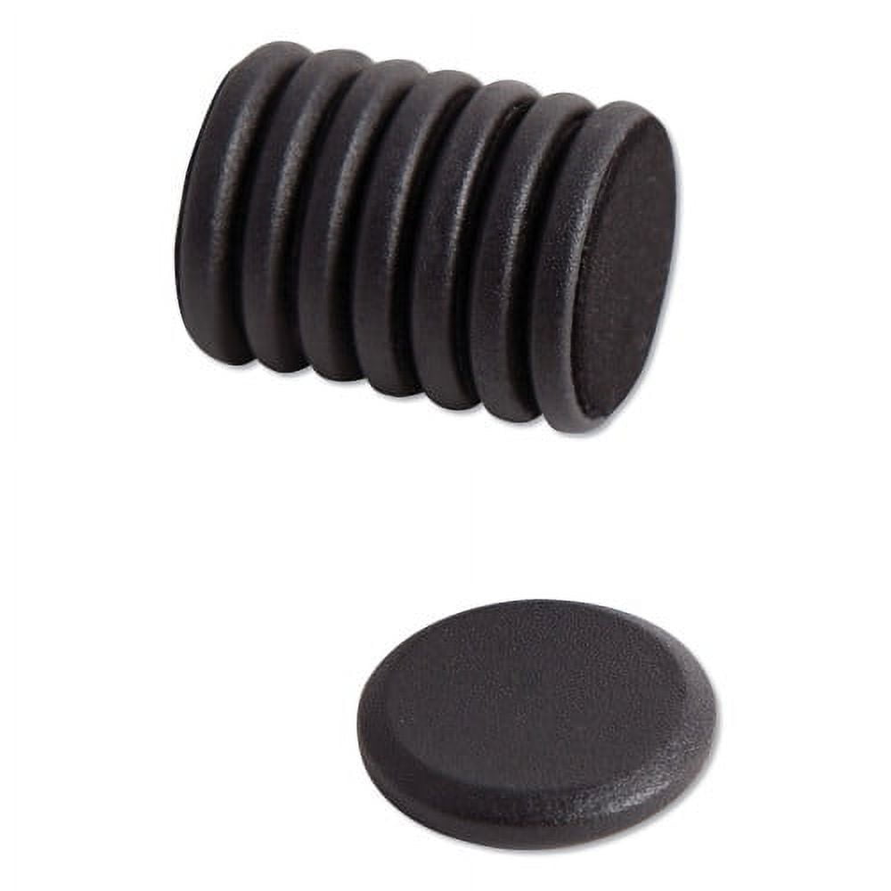 U Brands High Energy Magnets, Circle, Black, 1.25" Diameter, 8/Pack, Each