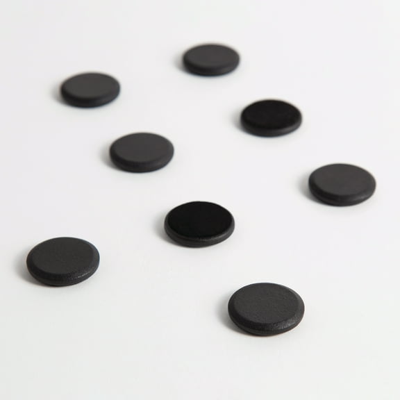 U Brands High Energy Metal Magnets, Black, 1.25" diameter, 8 Count (3021U00-12)