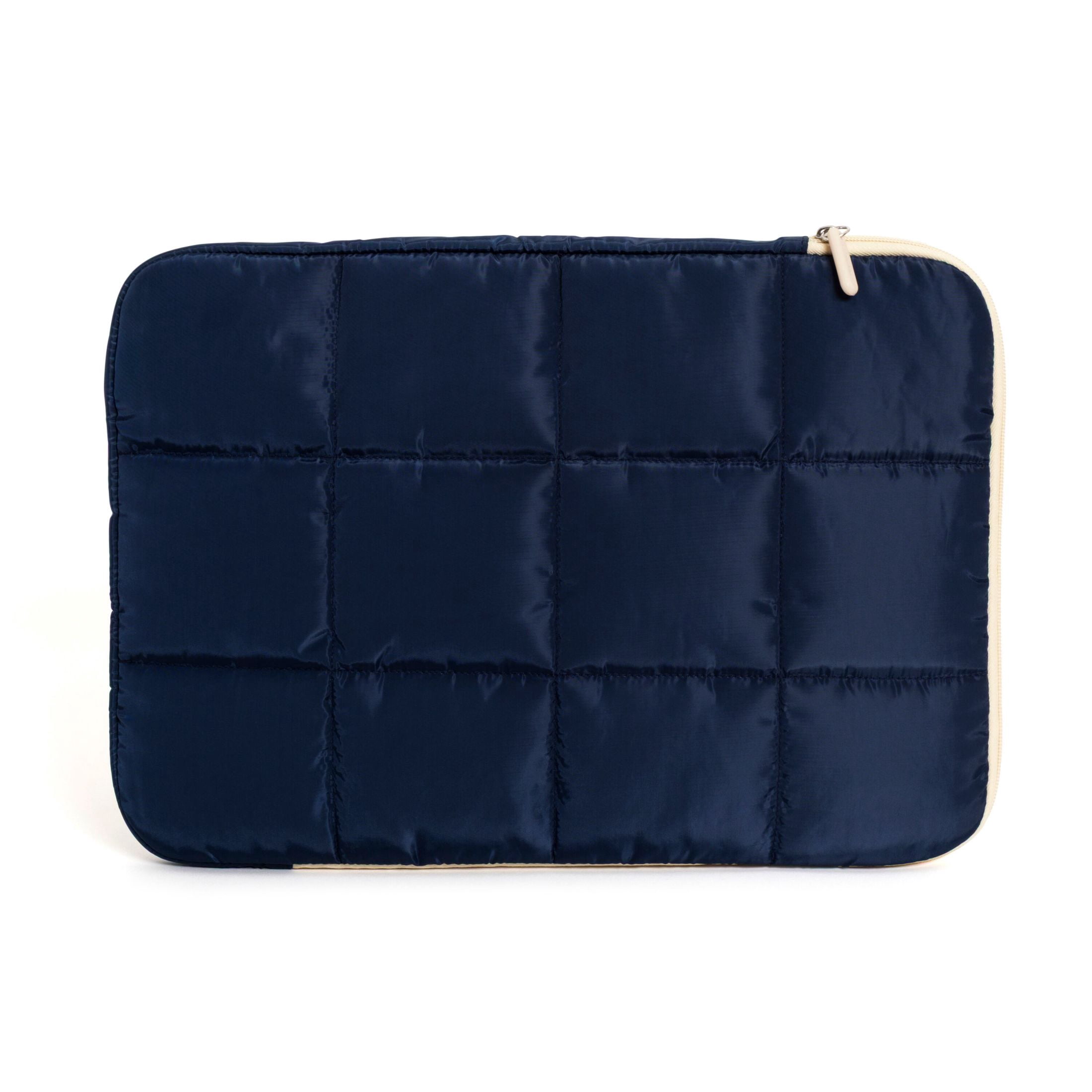 U Brands Nylon Puffer Laptop Sleeve, 15"L x 10.67"W x 1.77"D, Navy