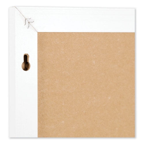 U Brands Linen Bulletin Board With Decor Frame, 30 X 20, Natural