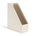 U Brands Linen Magazine File Holder, Beige Linen Finish, Beige, 1 Count ...