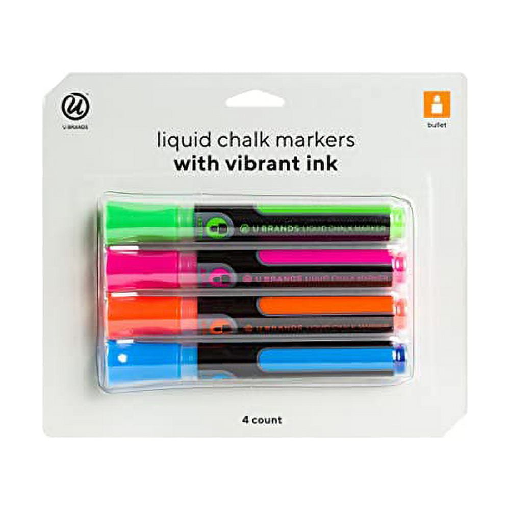 u brands® liquid chalk dry erase markers 4-count