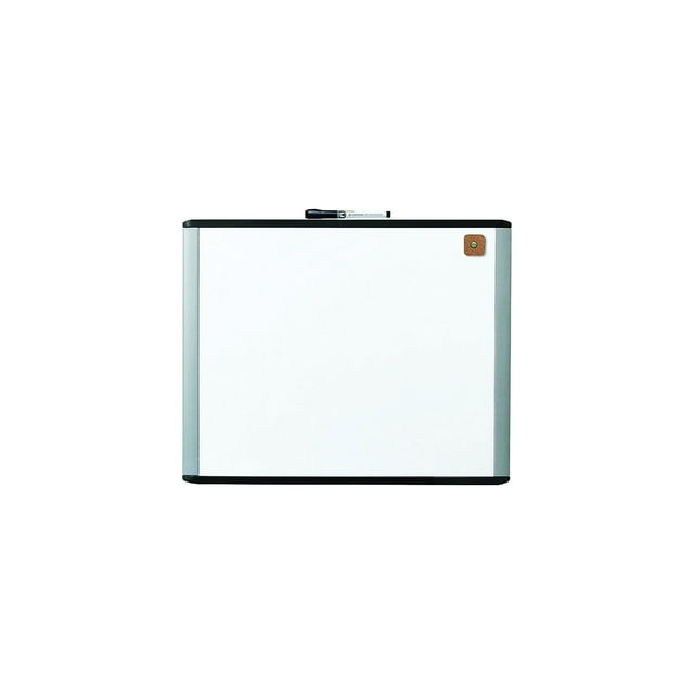 U Brands MOD Dry Erase Whiteboard 20" x 16" Black and Gray