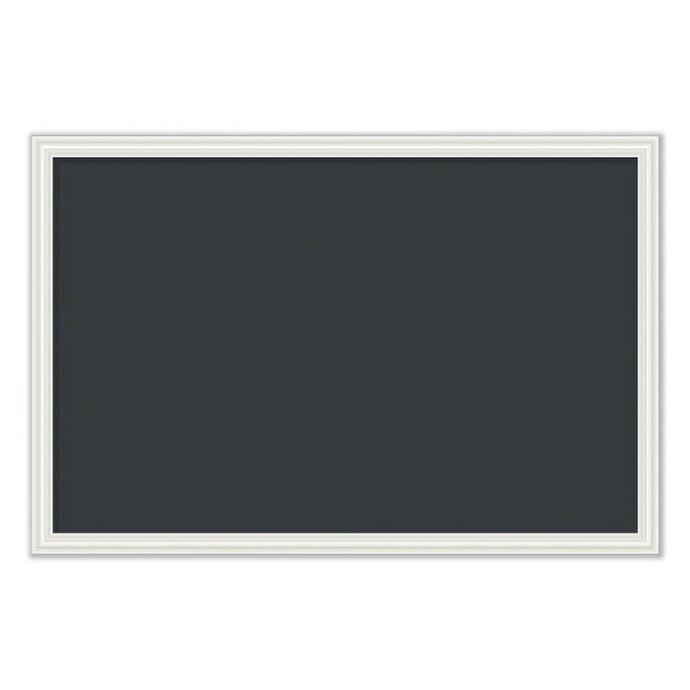 30 x 20 Inch Black Magnetic Chalkboard with White MDF Frame