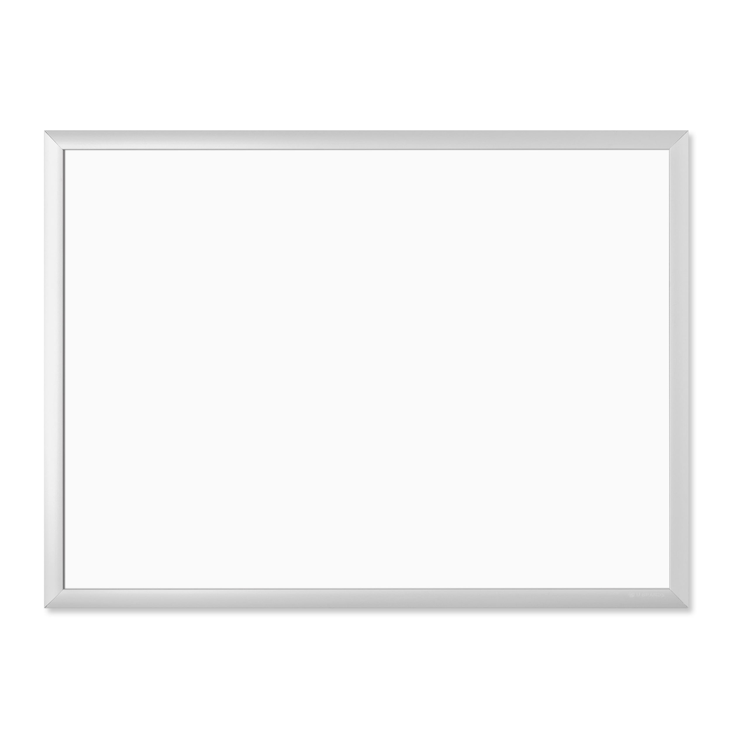 Magnetic White Dry Erase Board with Aluminum Frame, 24 x 18