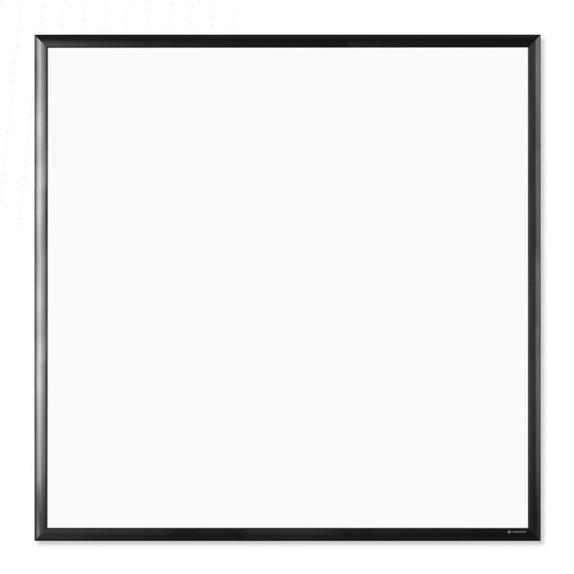 U Brands DryErase Board, 36 X 36 Inches, Black Aluminum Frame