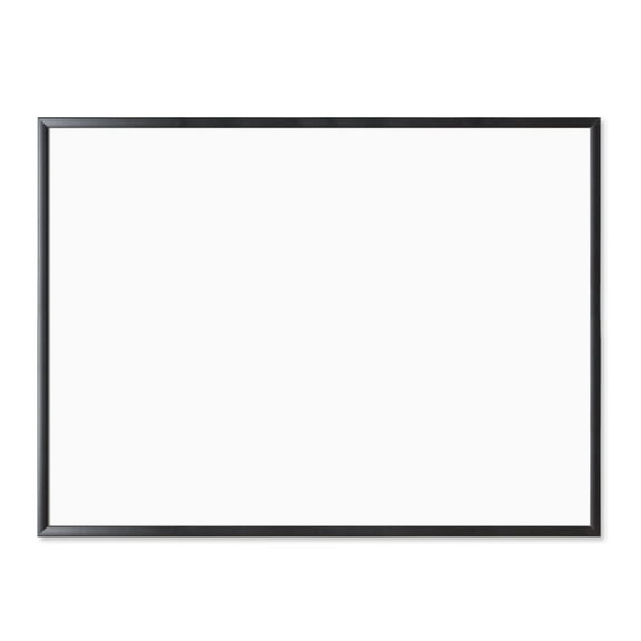 U Brands Magnetic Dry-Erase Board, 48 x 36 inches, Black MDF Frame