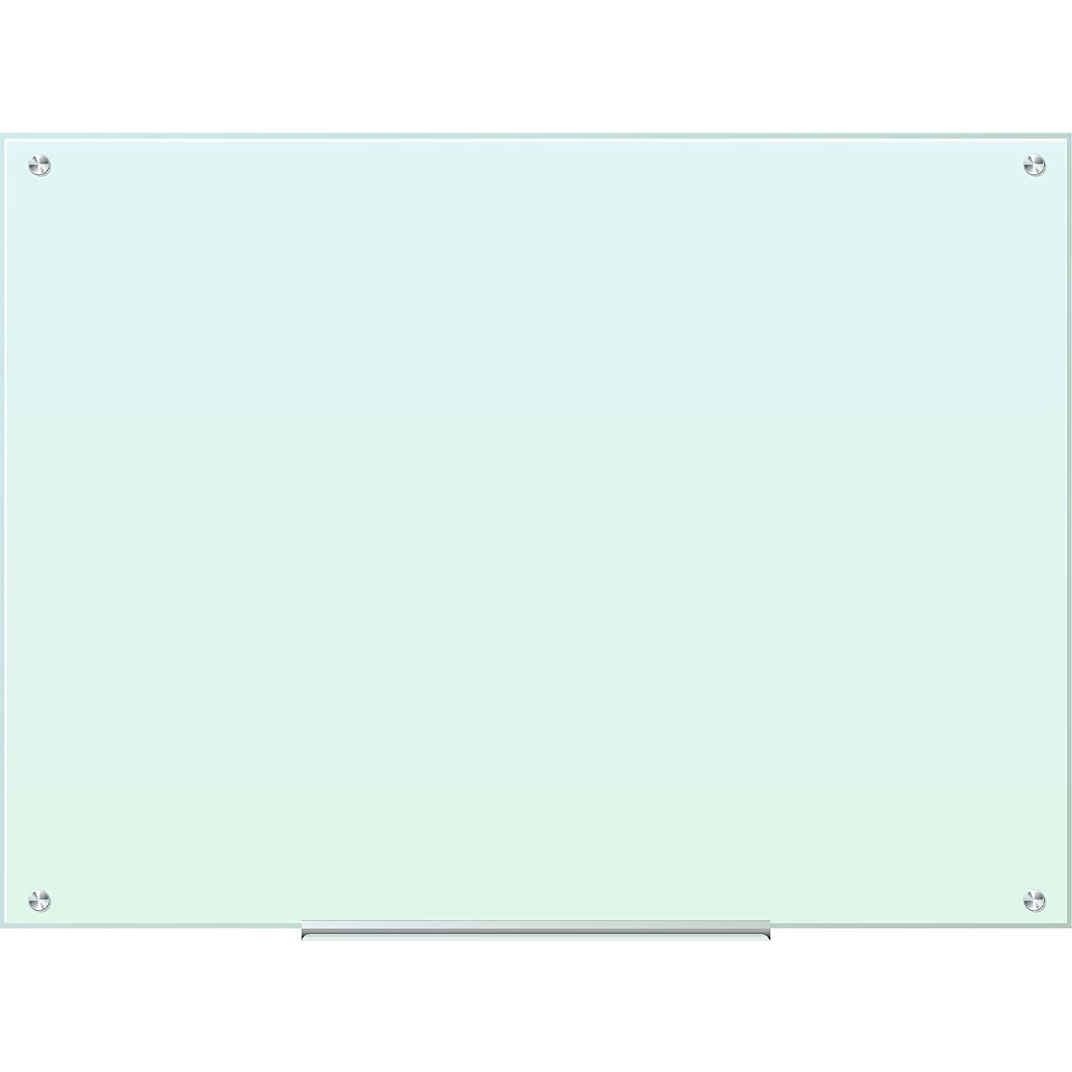 U Brands Glass Dry Erase Board 47x35 White Frosted Surface