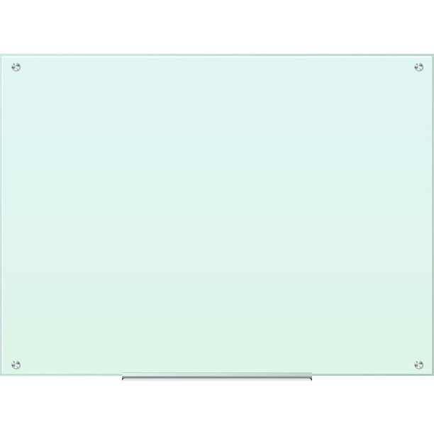 U Brands Glass Dry Erase Board 47x35 White Frosted Surface
