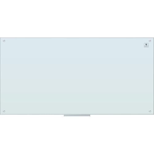U Brands Glass Dry Erase Board, 70" x 35", White, 2300U