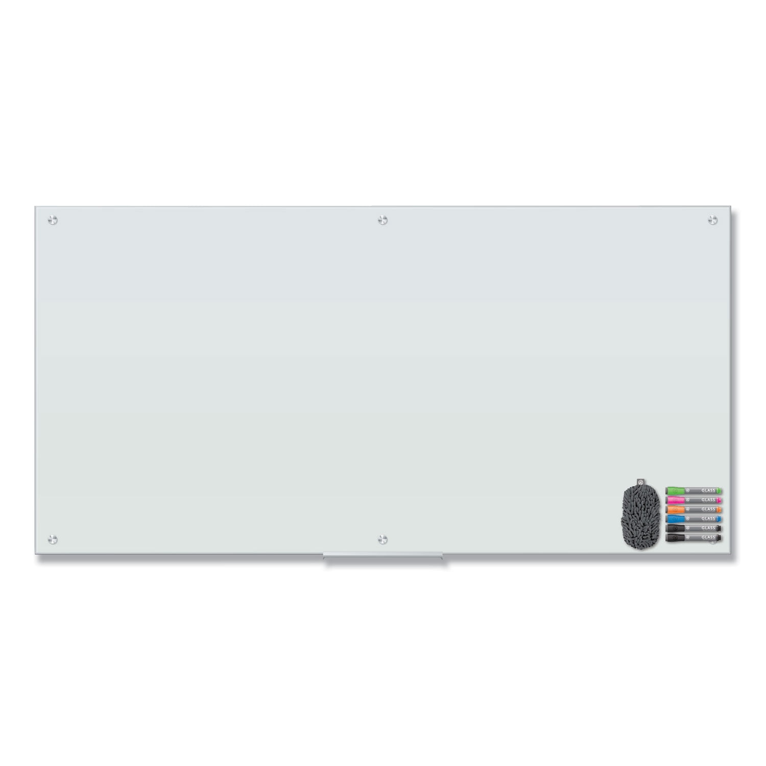 Large Magnetic Whiteboard, 72 x 40 inch Big Wall Mount White Board, Foldable Dry Erase Board with 1 Eraser 3 Markers and 6 Magnets, Aluminum Frame