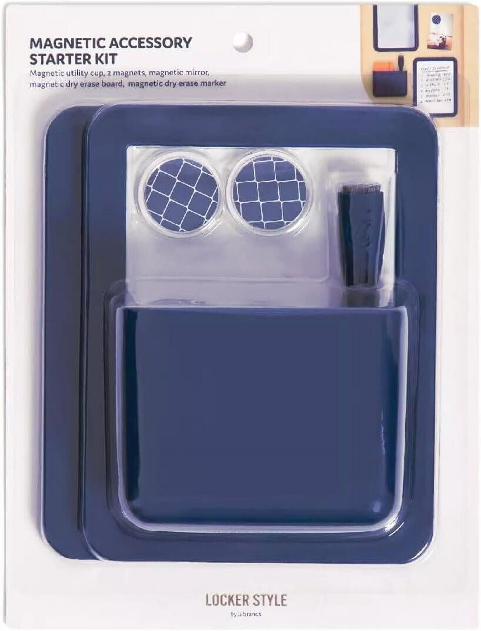 U Brands Magnetic Locker Accessory Starter Kit - Dark Blue