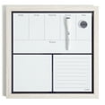 thumbnail image 1 of U Brands Magnetic Weekly Dry Erase Whiteboard, 14" x 14", White MDF Frame, 1 of 7