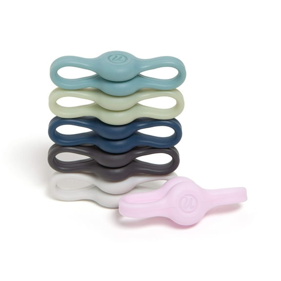 U Brands Magni Loop Silicone Cord Bands, 6 CT Assorted Colors