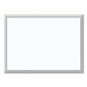 U Brands Melamine Non-Magnetic Dry-Erase Board, 24 x 18 inches, Silver Aluminum Frame (030U00-01)