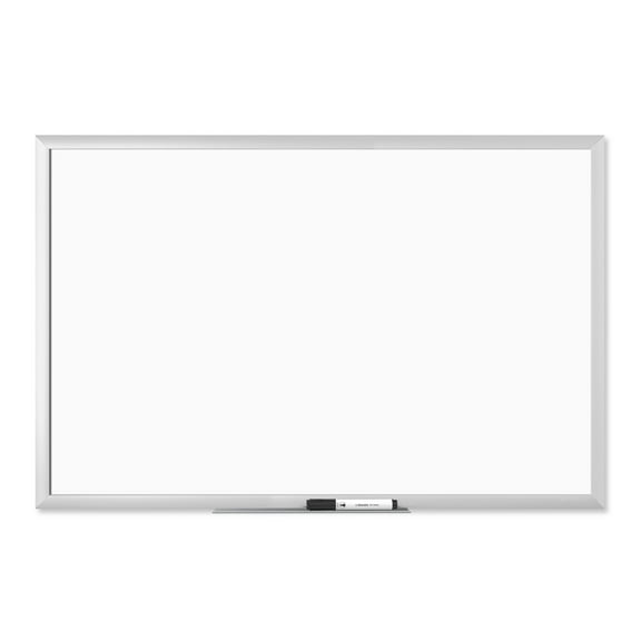 U Brands Melamine Non-Magnetic Dry-Erase Board, 36 X 24 Inches, Silver Aluminum Frame (031U00-01)