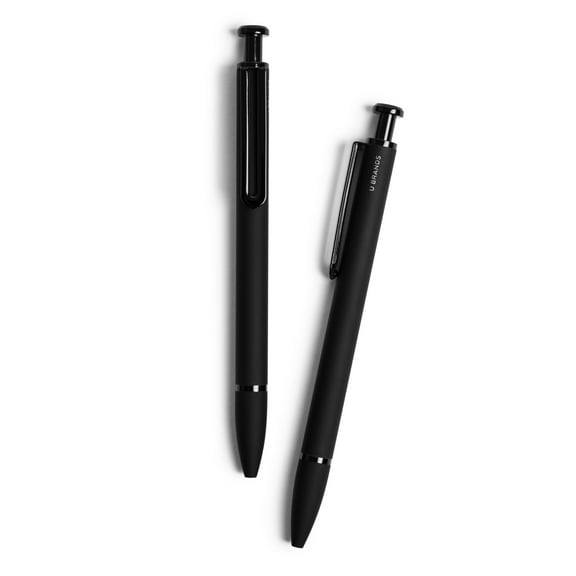 U Brands Monterey Soft Touch Ballpoint Pens, Midnight, 12 Count (3786U01-24)