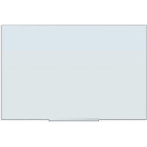 U Brands Non-Magnetic Ghost Grid Glass Dry-Erase Board, 36 x 24 inches, White Frosted Surface, Frameless