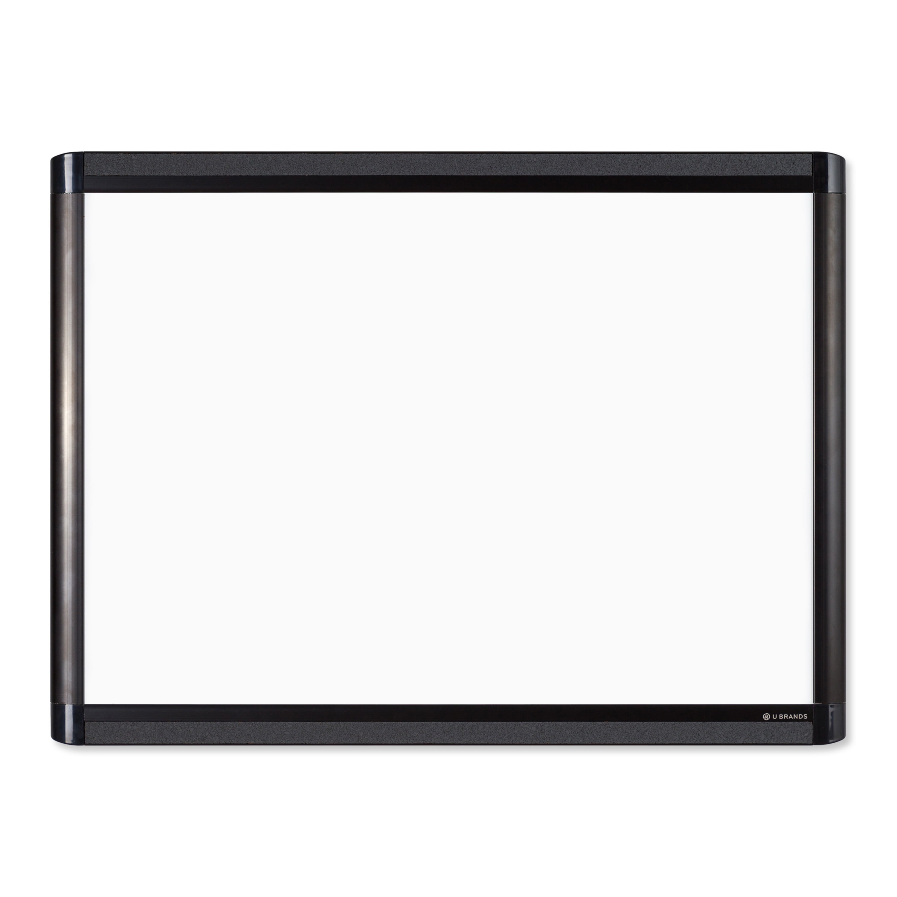 Black Aluminum Frame Magnetic Dry Erase Board, 24" x 18"