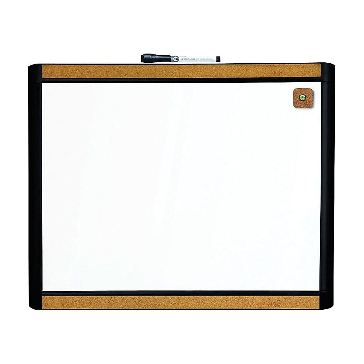 U Brands Magnetic Dry Erase Board Felt Eraser, 2 x 5, Whiteboards, White