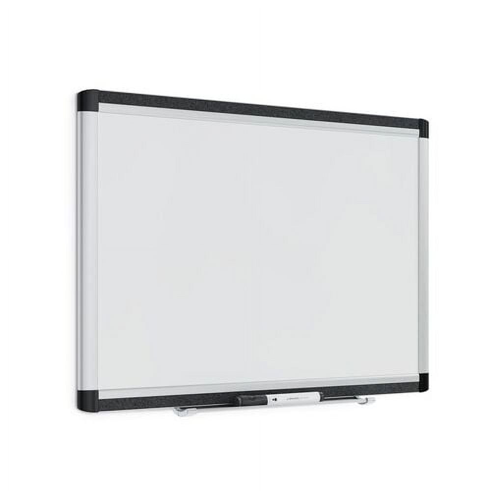 U Brands Pinit Magnetic Dry Erase Board, 24" x 18",  White, Cork Strip