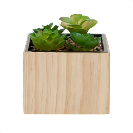 U Brands Planter Diversion Safe, 5.9 x 5.3 x 5.3 in., Hidden Combination Lock Cash Money Box