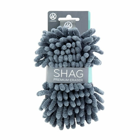 U Brands Premium Shag Eraser, Dry Erase Ink & Chalk, Soft, Microfiber, 582U