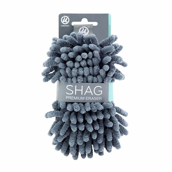 U Brands Premium Shag Eraser, Dry Erase Ink & Chalk, Soft, Microfiber, 582U
