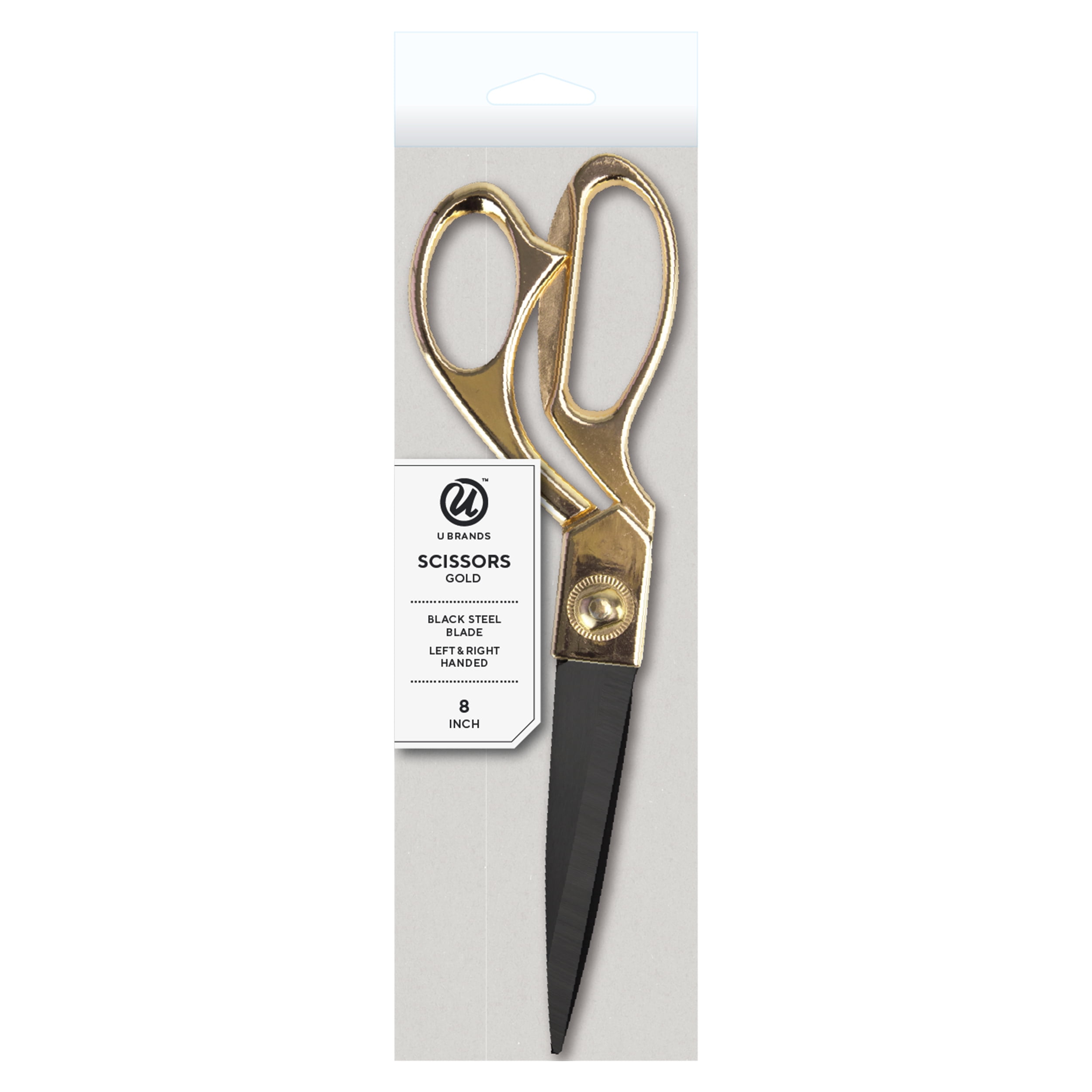U Brands Scissors, 8” Stainless Steel Blades, Gold (2241U0624