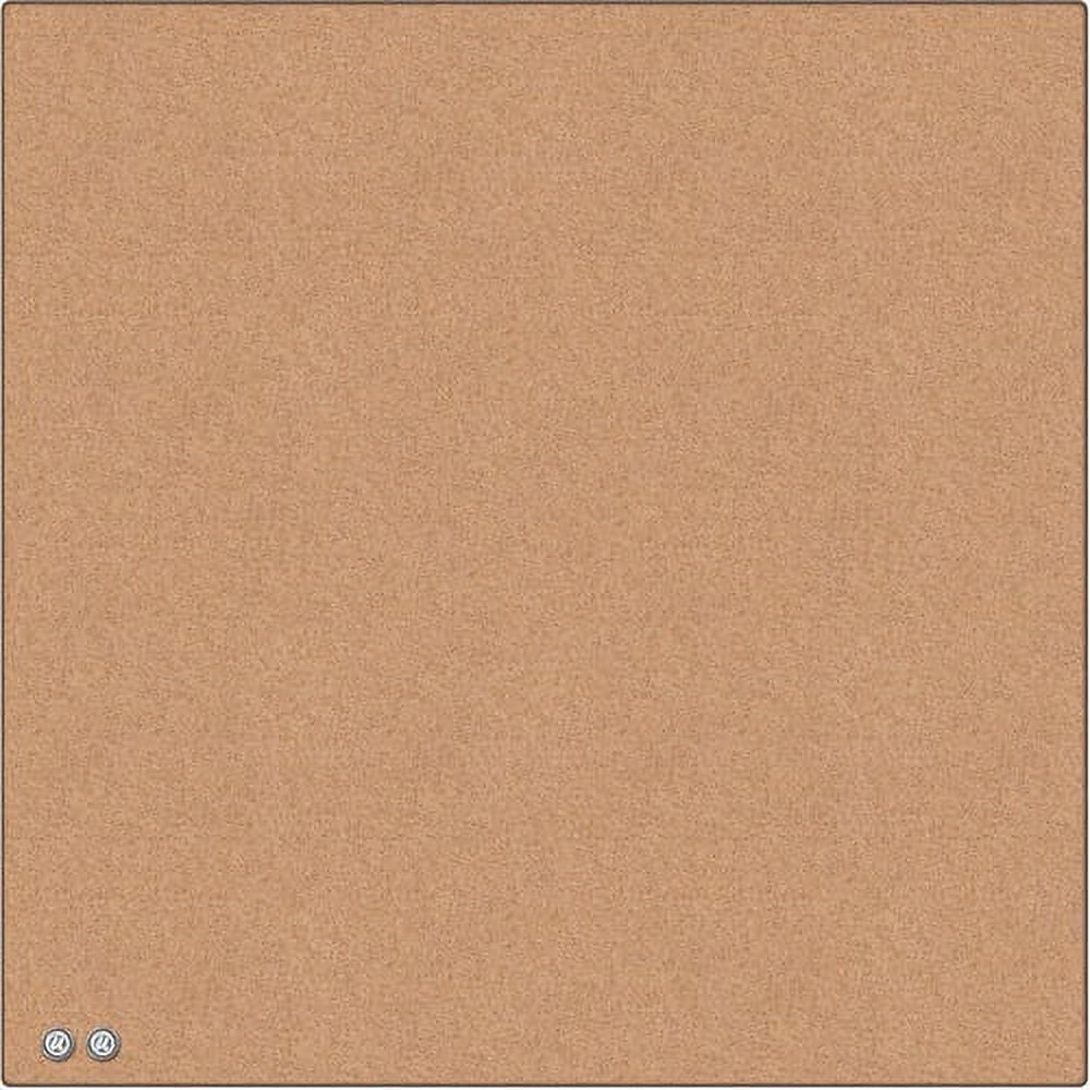 14" Square Frameless Natural Cork Bulletin Board
