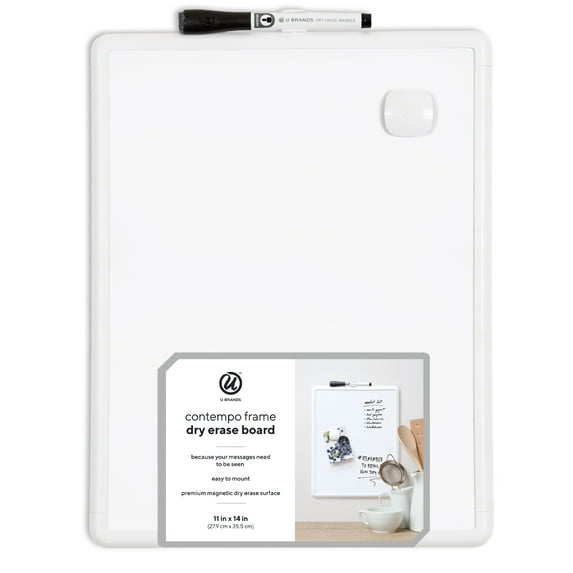 11x14 Contempo Dry Erase Board - White