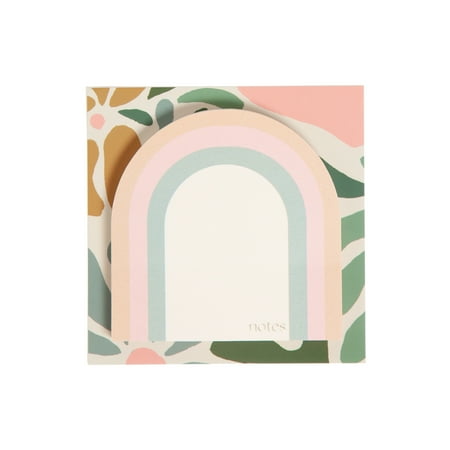 U Brands Sticky Notes, 3 x 3 in., 60 Sheets, Folklore Fauna