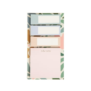 U Brands Sticky Notes and Tabs, Set of 4, 60 Sheets Each, Folklore Fauna