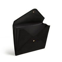 U Brands Suede Document Holder, 13 x 9.75 x 0.44 in., Black, 1 Count