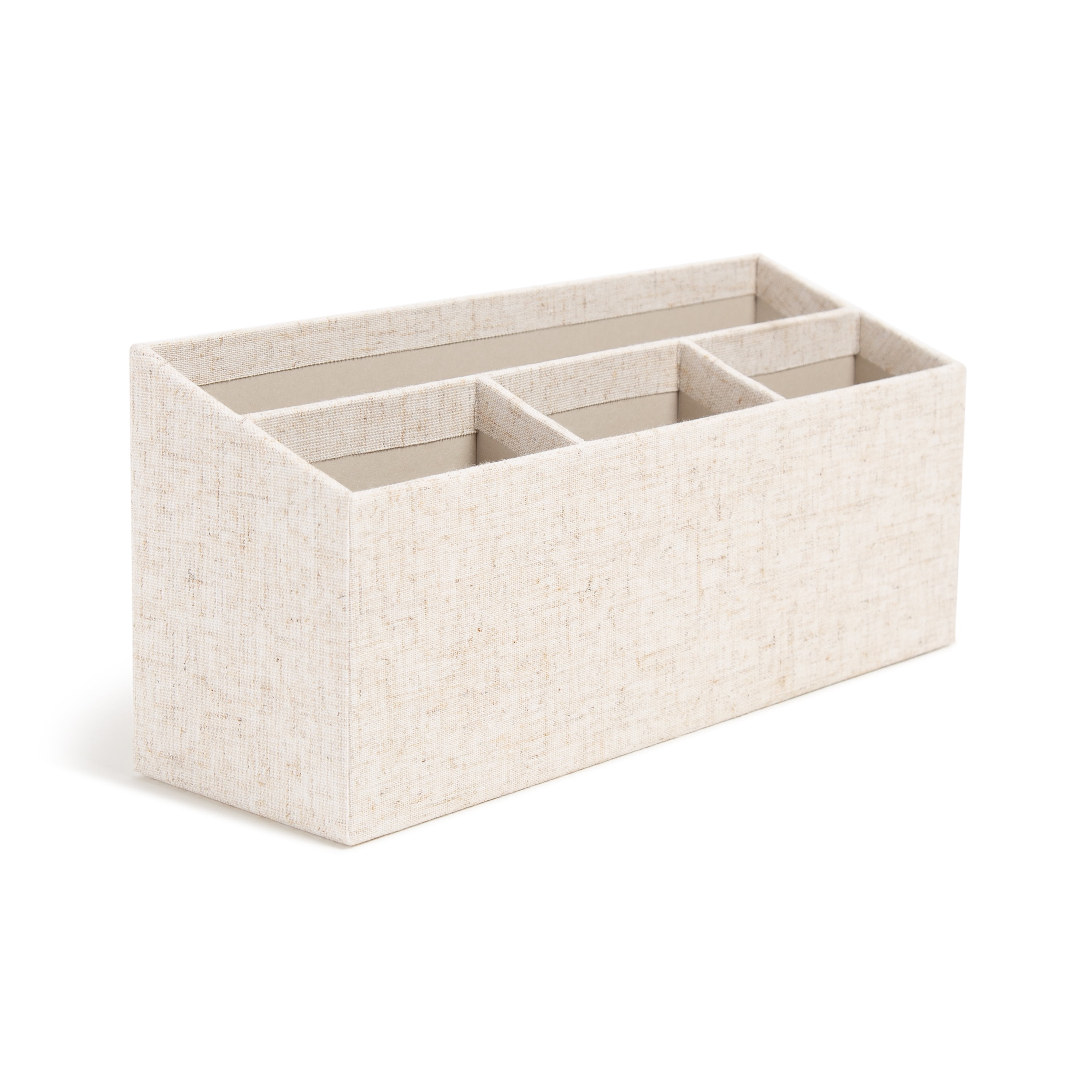 Canvas Desk Storage Box Set of 2 Cream - Brightroom™