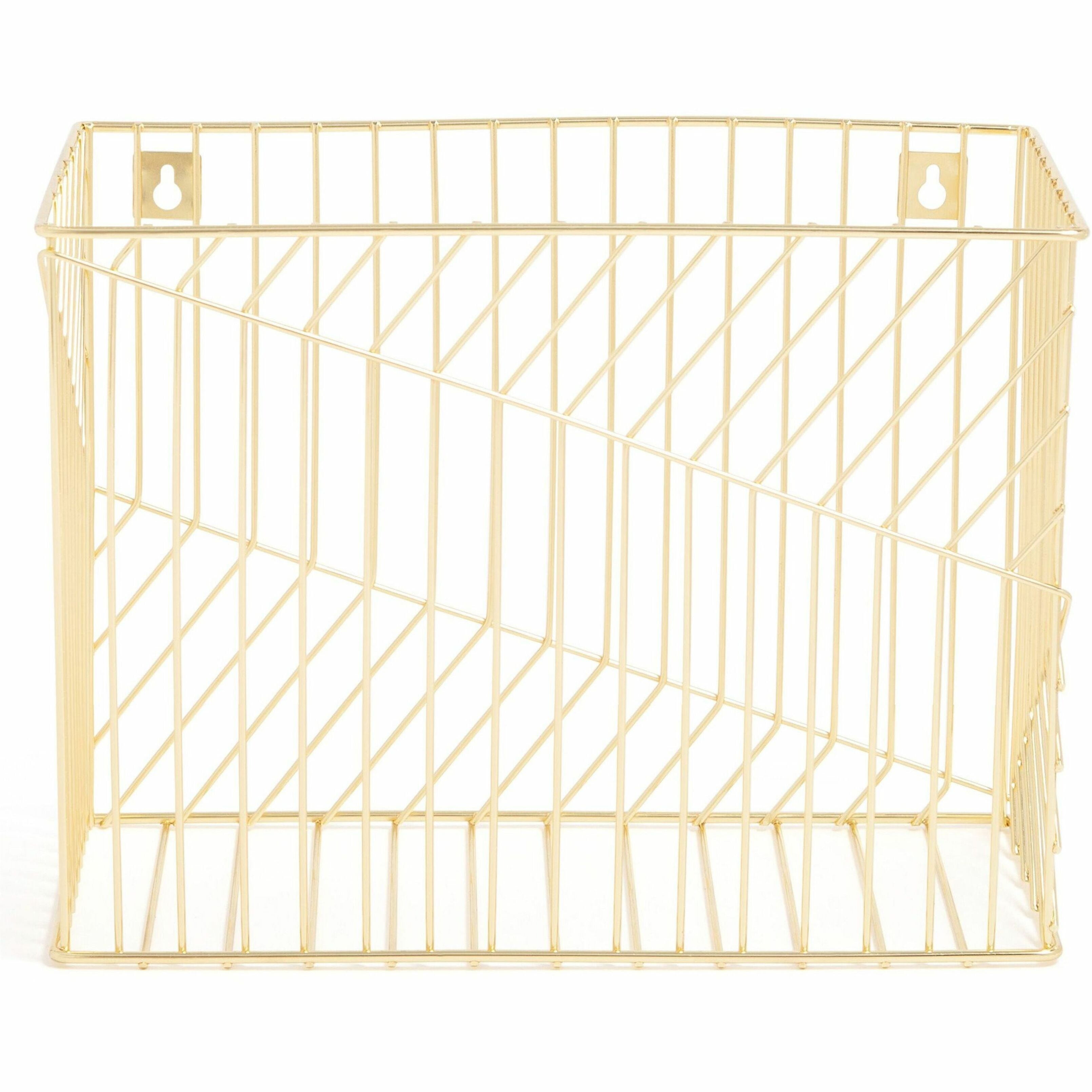 U Brands 3231U0206 Gold Hanging File Basket