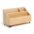 thumbnail image 1 of U Brands Verona Desktop Organizer, 10 x 4.8 x 6 in., Bamboo, 1 of 8