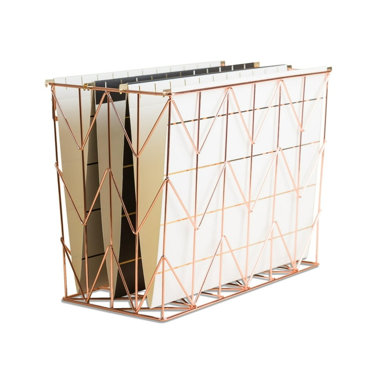 Copper Wire Desk Organizer Copper Wire Desk Organizer