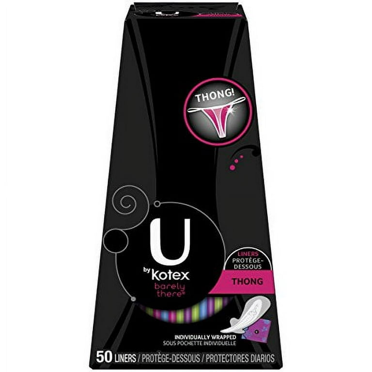 Kotex Barely There Thong Liners 50 Count (Pack of 4