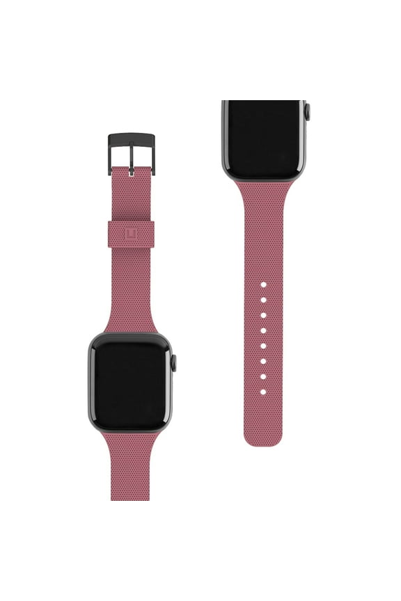[U] By UAG Apple Watch Band 42/41/40mm iWatch Series 11/10/9/8/7/6/5/4/SE3/SE2/SE, Soft Stylish Dot Silicone Pattern Sport Replacement Strap, Dusty Rose