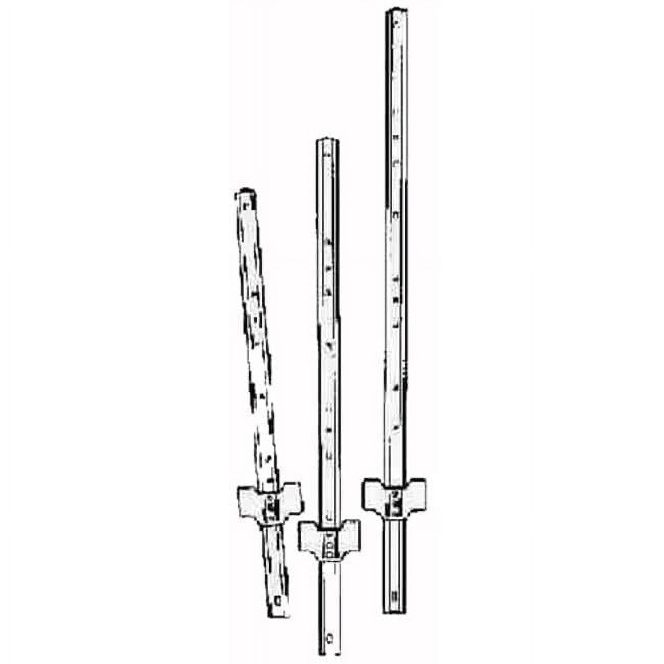 Green Vinyl-Coated Steel 6 ft. U-Channel Fence Posts, Pack of 10