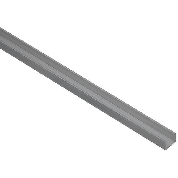 Stanley Hardware 4208BC Series 342295 Channel, 48 in L, U, Aluminum, Mill