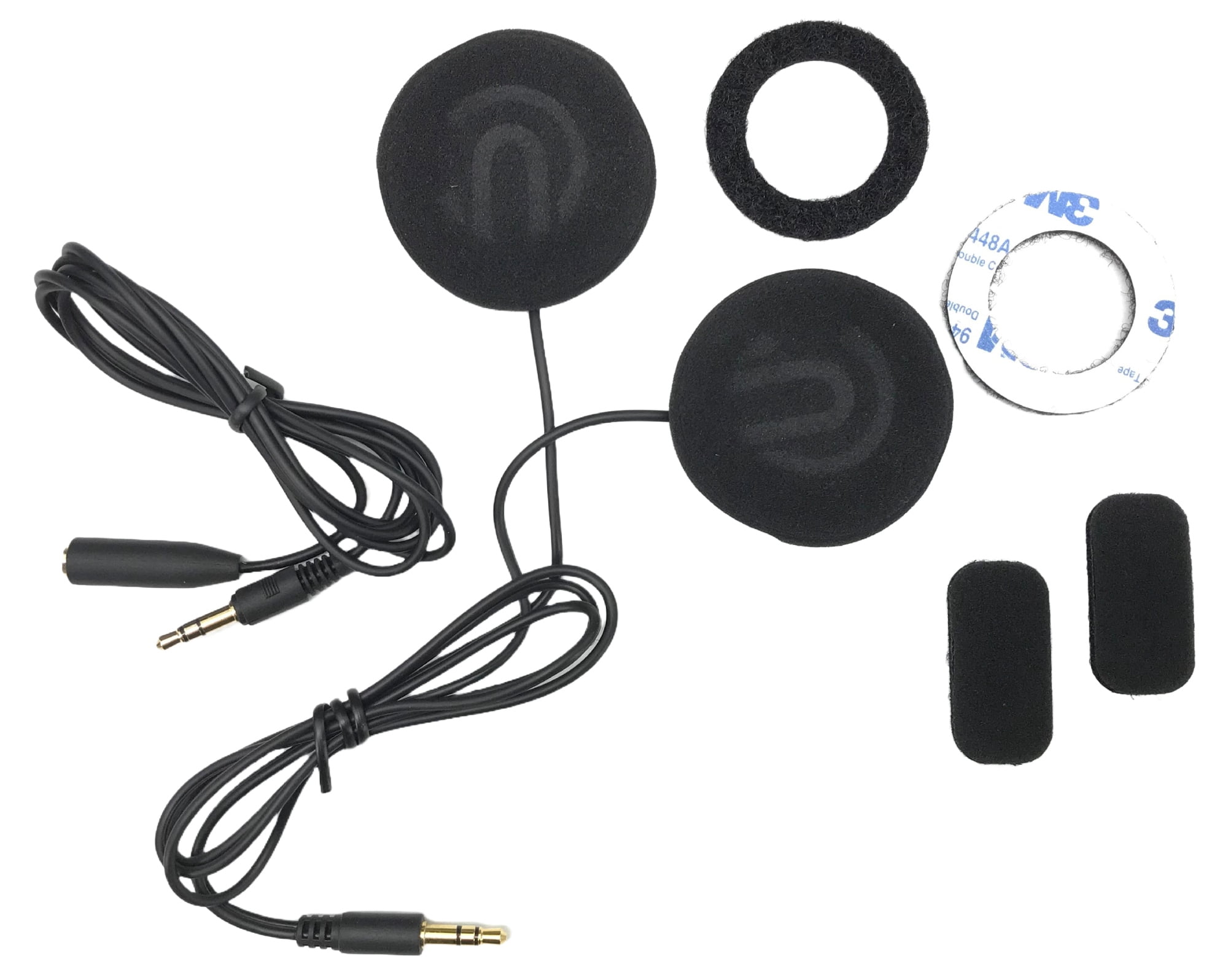 UClear Digital HDX 47mm Helmet Speaker Set - 3.5mm Jack, Premium Sound For Motorcycle & Sports