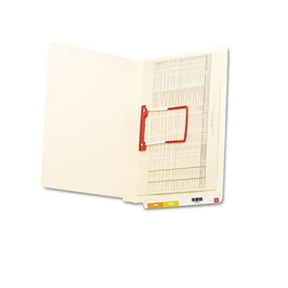 U-Clip File Folders, Straight Tab, Letter, Manila, 50-Box
