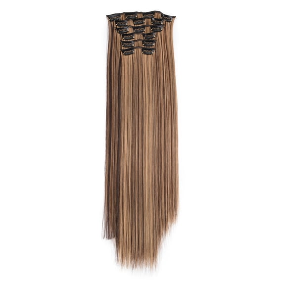 U Clip Hair Extension Makeup Practice Head Real As Remy Fashion Hair Long Clip in Hair Extensions Full Head Curly Tape in Hair Extensions for Women Rainbow Hair Hair Tape in Extensions for Thin Hair