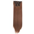 thumbnail image 1 of U Clip Hair Extension Makeup Practice Head Real As Remy Fashion Hair Long Clip in Hair Extensions Full Head Curly Tape in Hair Extensions for Women Rainbow Hair Hair Tape in Extensions for Thin Hair, 1 of 4